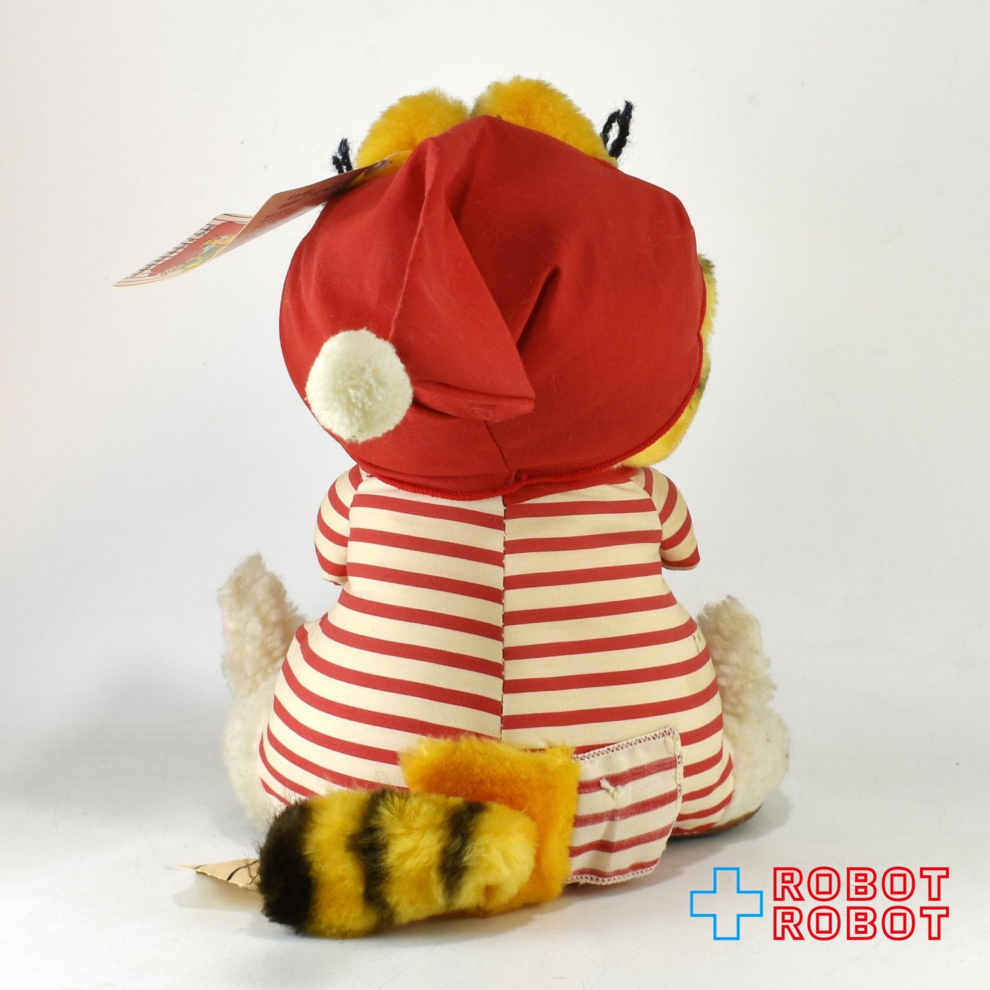 Dakin ガーフィールド ぬいぐるみ しましまパジャマ w/ テディベア 紙タグ付き 1981