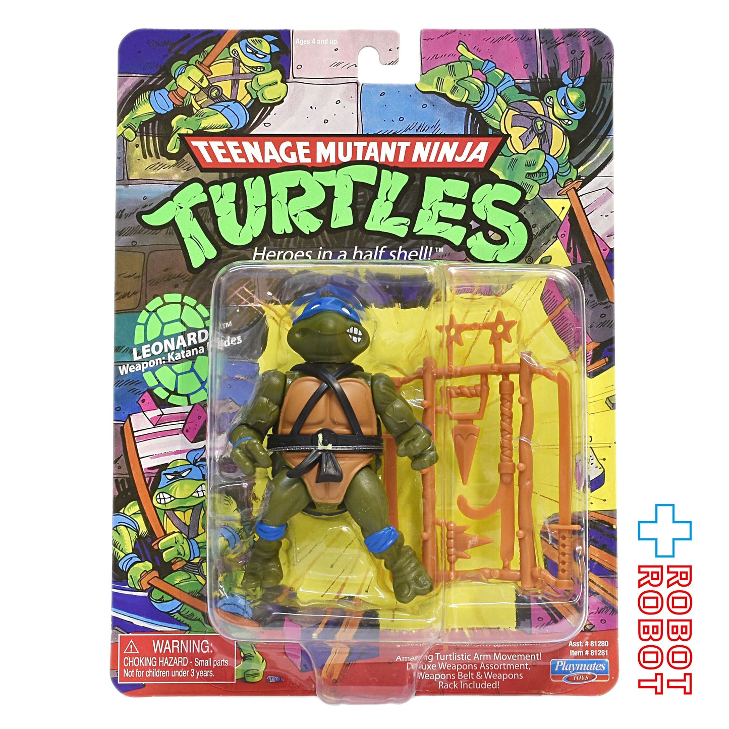 プレイメイツ タートルズ TMNT クラシック・レオナルド アクションフィギュア