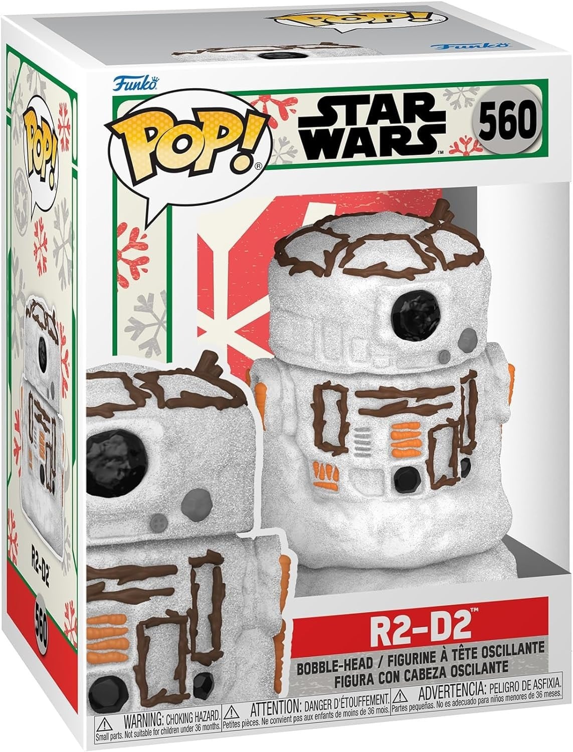 ファンコ POP! 560 スター・ウォーズ ホリデー R2-D2 スノウマン 雪だるま ビニールフィギュア 箱入