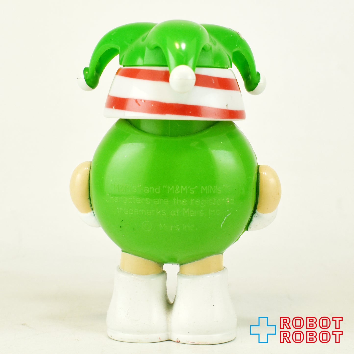 M&M's ミニディスペンサー フィギュア グリーン ホリデー・クリスマス 緑ジェスターハット 企業物