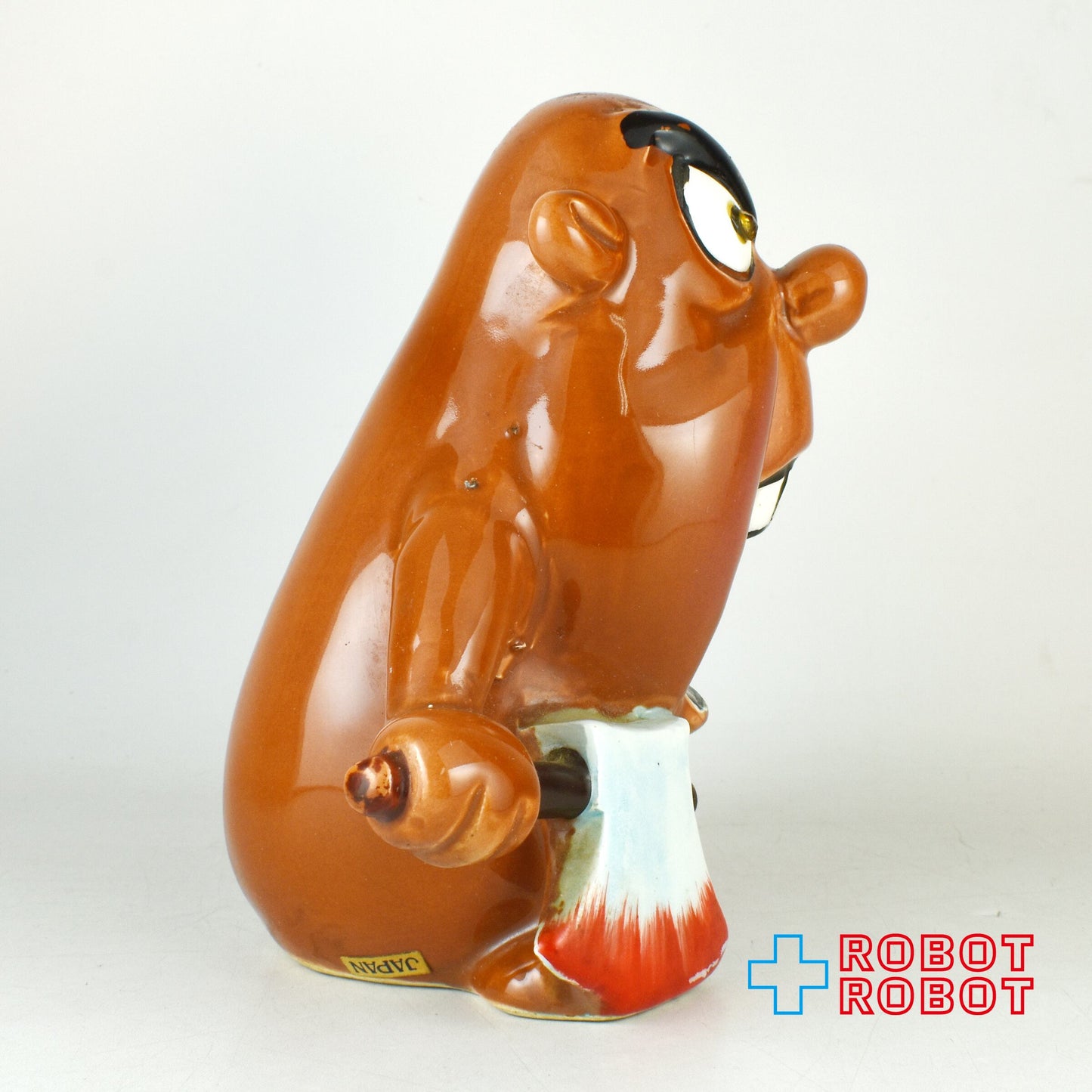 クレイス社 サイコセラミック 斧を持って怒っている茶色いおっさん 1960年代 ジャパン