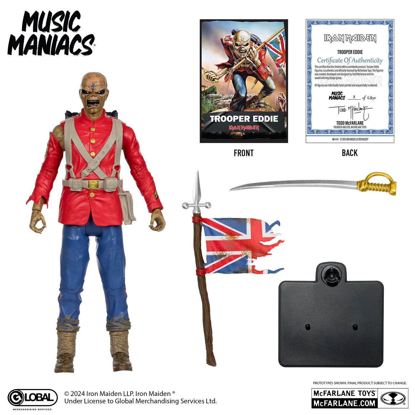 マクファーレン・トイズ ミュージックマニアックス メタル エディ・ザ・ヘッド (明日なき戦い) 6インチ アクションフィギュア 国内版 未開封