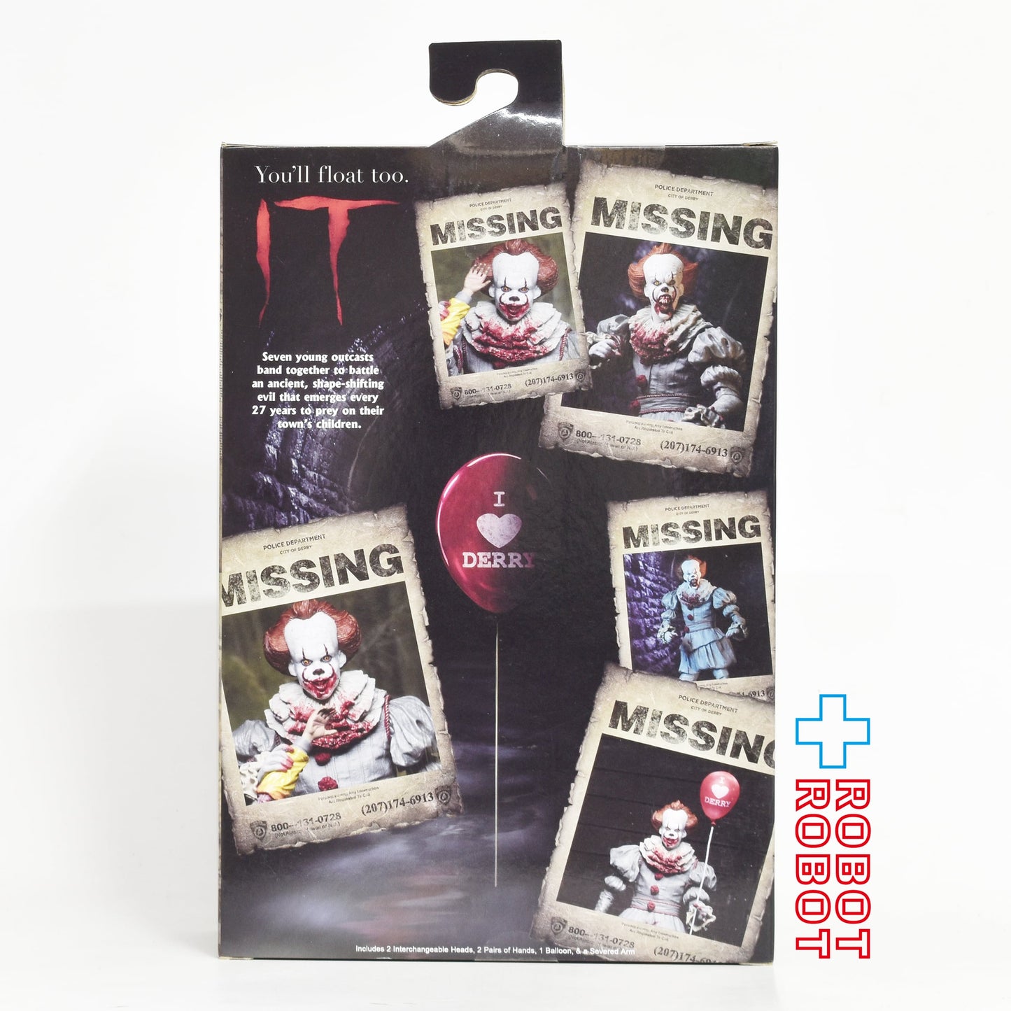 ネカ IT イット それが見えたら、終わり。 ペニーワイズ アイ・ハート・デリーver アルティメット 7インチ アクションフィギュア 未開封