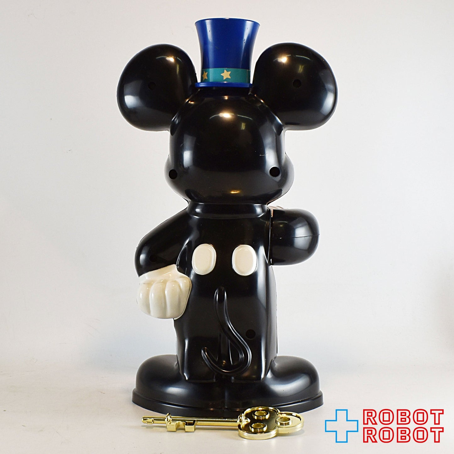 トミー ディズニー ミッキーマウス マジシャン 鍵付 プラスチック貯金箱フィギュア