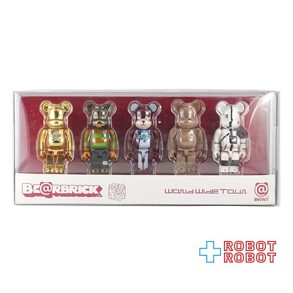 メディコム BE@RBRICK 100％ ベアブリック BWWT mastermind HF PETE FLOWER 5体セット