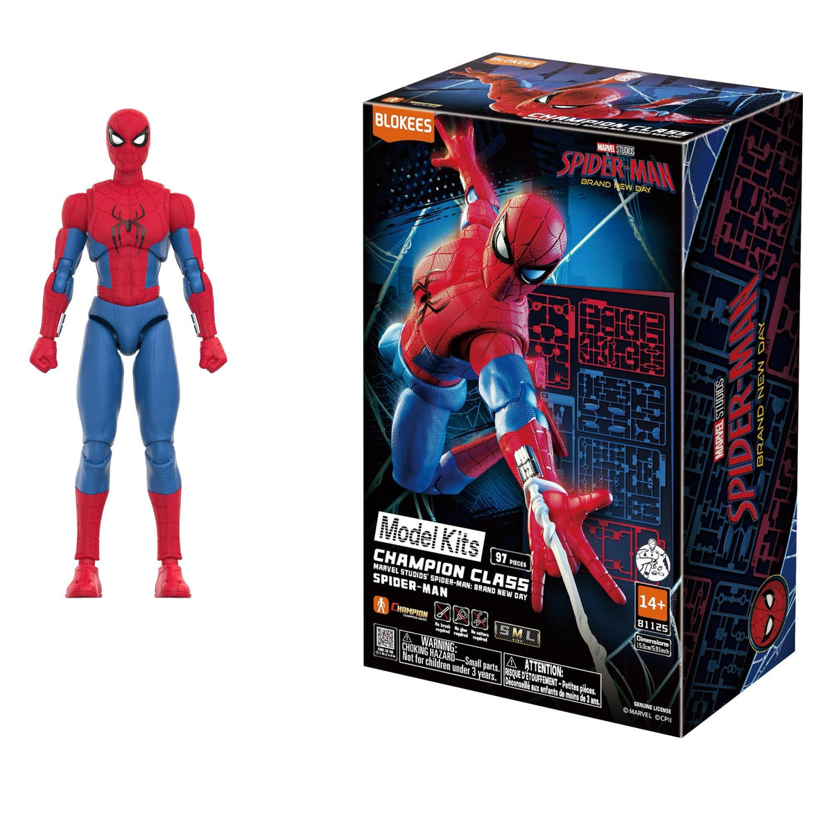 ブロッキーズ マーベル スパイダーマン・ブランドニューデイ チャンピオンクラス・ライト バージョン モデルキット 未開封