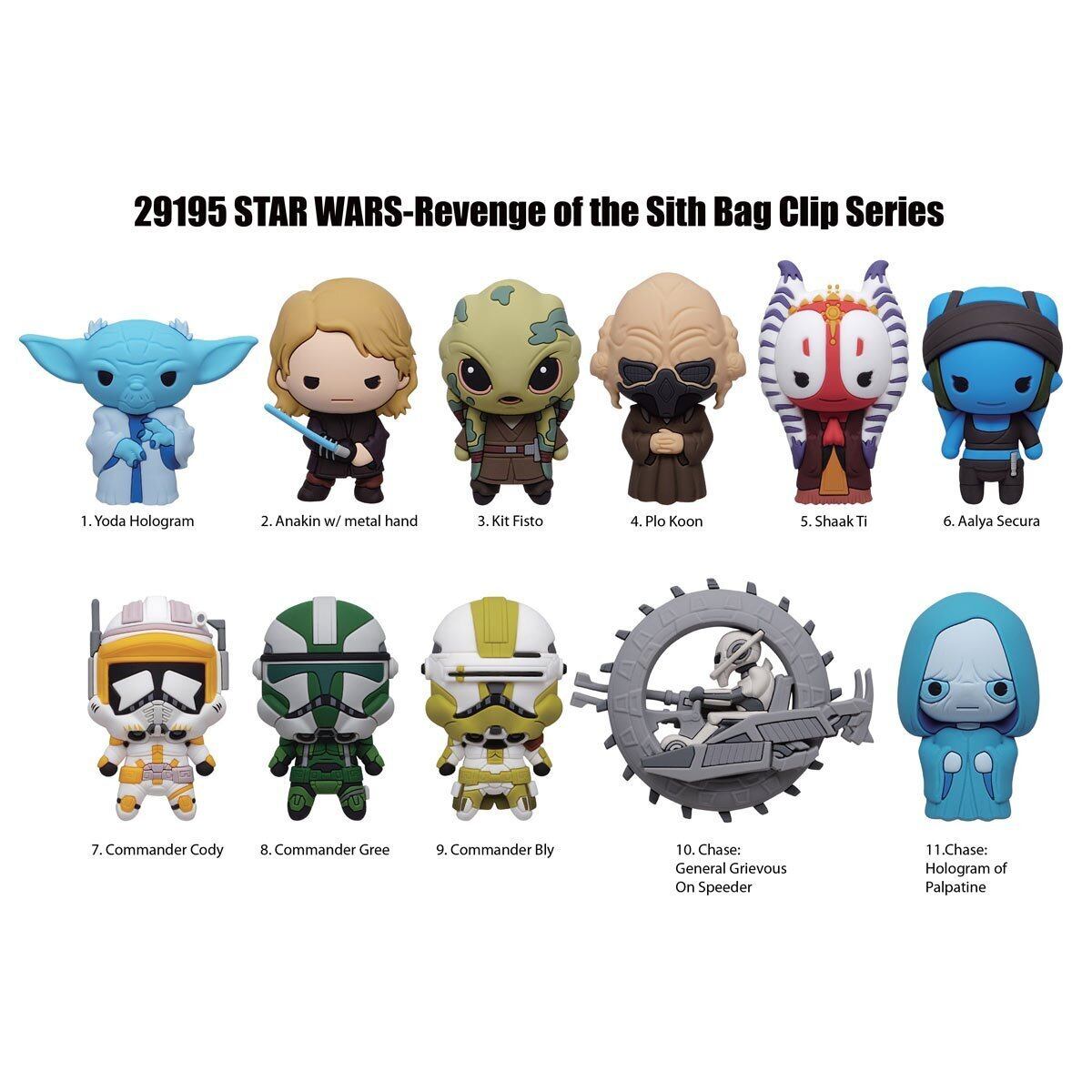 モノグラム フィギュラル バッグ クリップ スター・ウォーズ  エピソード3 1パック 未開封