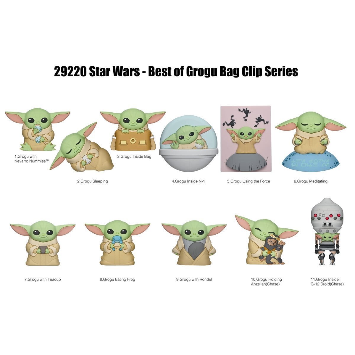 モノグラム フィギュラル バッグ クリップ スター・ウォーズ マンダロリアン グローグ シリーズ 4 1パック 未開封