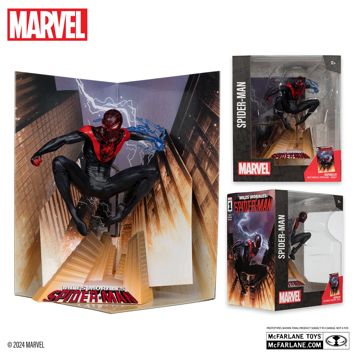 マクファーレン・トイズ マーベル シーン・フィギュア #009 マイルス・モラレス ダイク・ルアン / マイルス・モラレス スパイダーマン Vol.2 #1 1/10 スタチューフィギュア 未開封