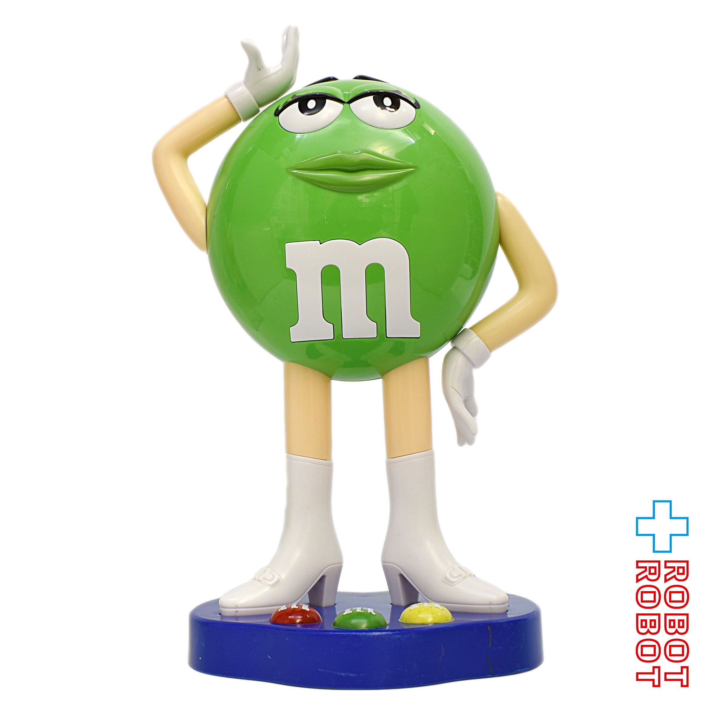M&M's ディスペンサー グリーン 台座付き エムアンドエムズ 2014 箱入