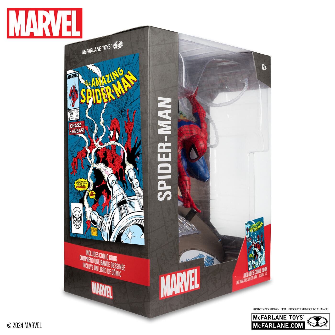 マクファーレン・トイズ マーベル シーン・フィギュア #001 スパイダーマン トッド・マクファーレン・トイズ アメイジング・スパイダーマン Vol.1 #301 1/6 スタチューフィギュア 未開封