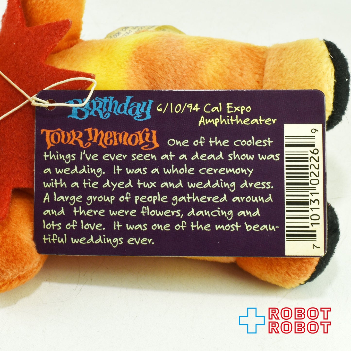 グレイトフルデッド ビーンベアコレクティブルズ サンシャイン ぬいぐるみ人形 紙タグ付き