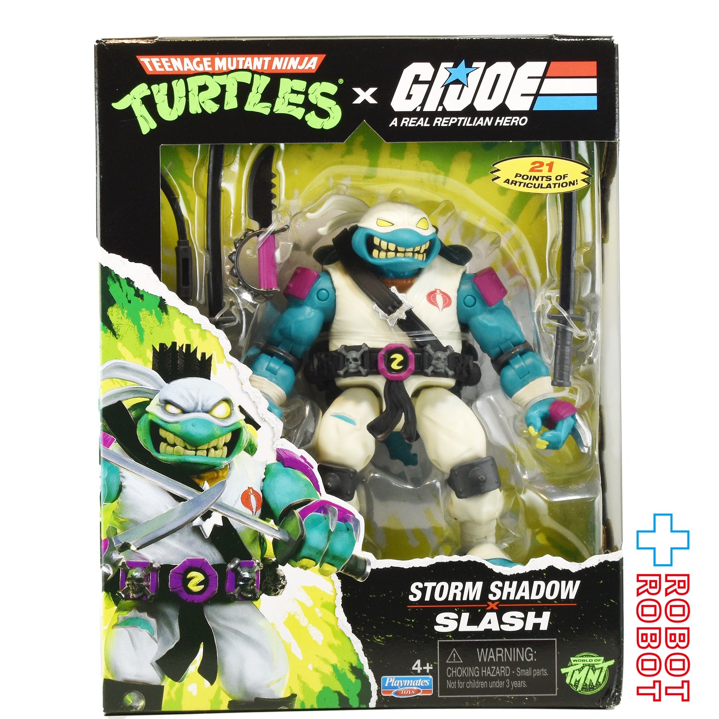 プレイメイツ ティーンエイジ・ミュータント・ニンジャ・タートルズ TMNT x G.I.ジョー スラッシュ as ストームシャドウ アクションフィギュア 未開封