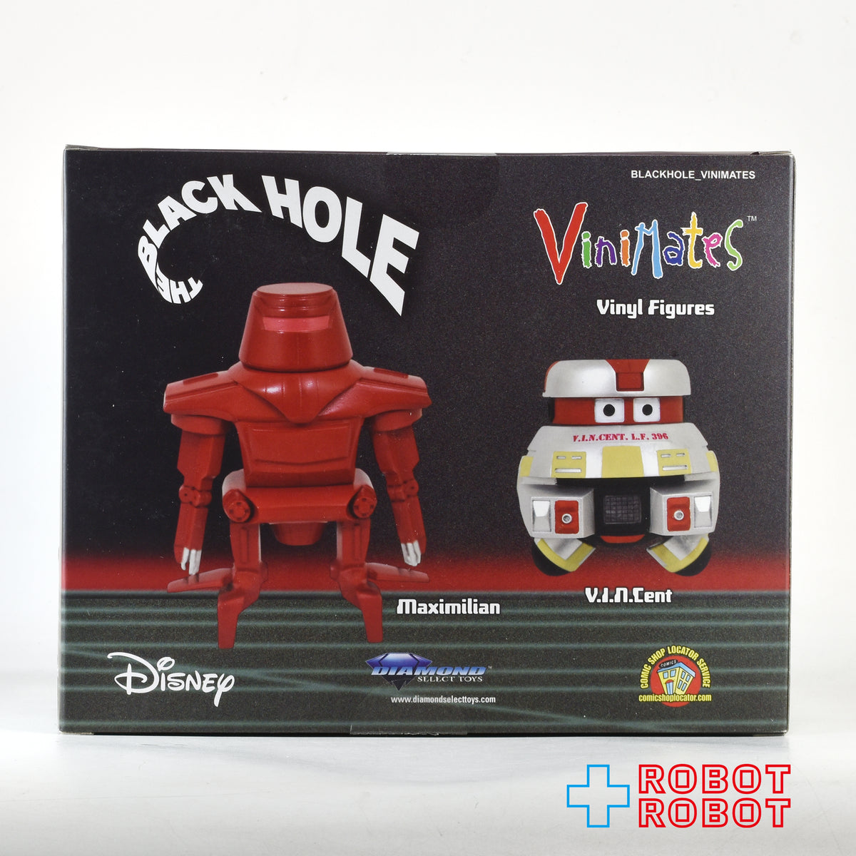 ビニメイツ ディズニー ブラックホール ヴィンセント & マクシミリアン ソフビフィギュア 未開封箱入