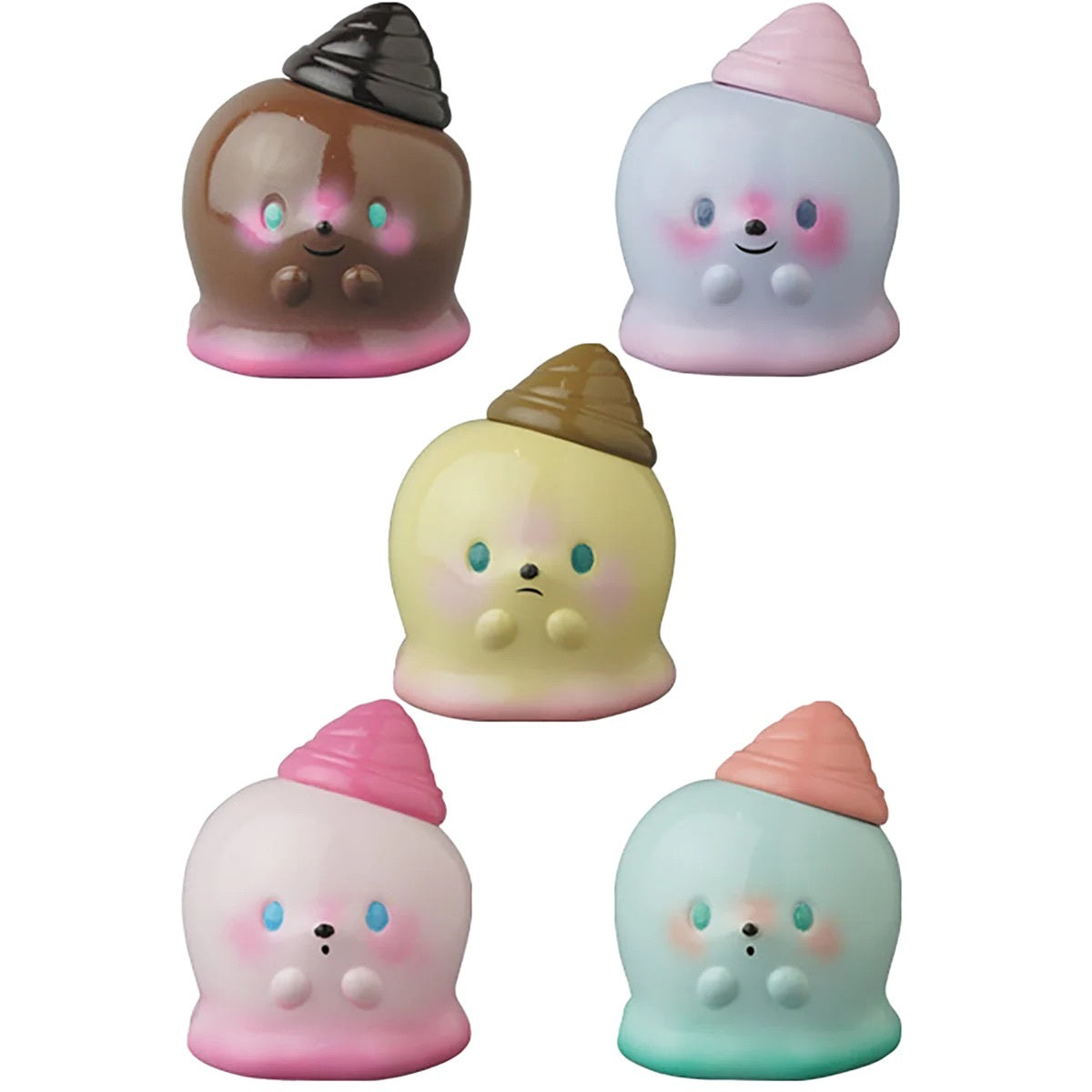メディコム VAG Vinyl Artist Gacha [シリーズ21] 怪獣アイシーBABY 全5種セット ４号店商品