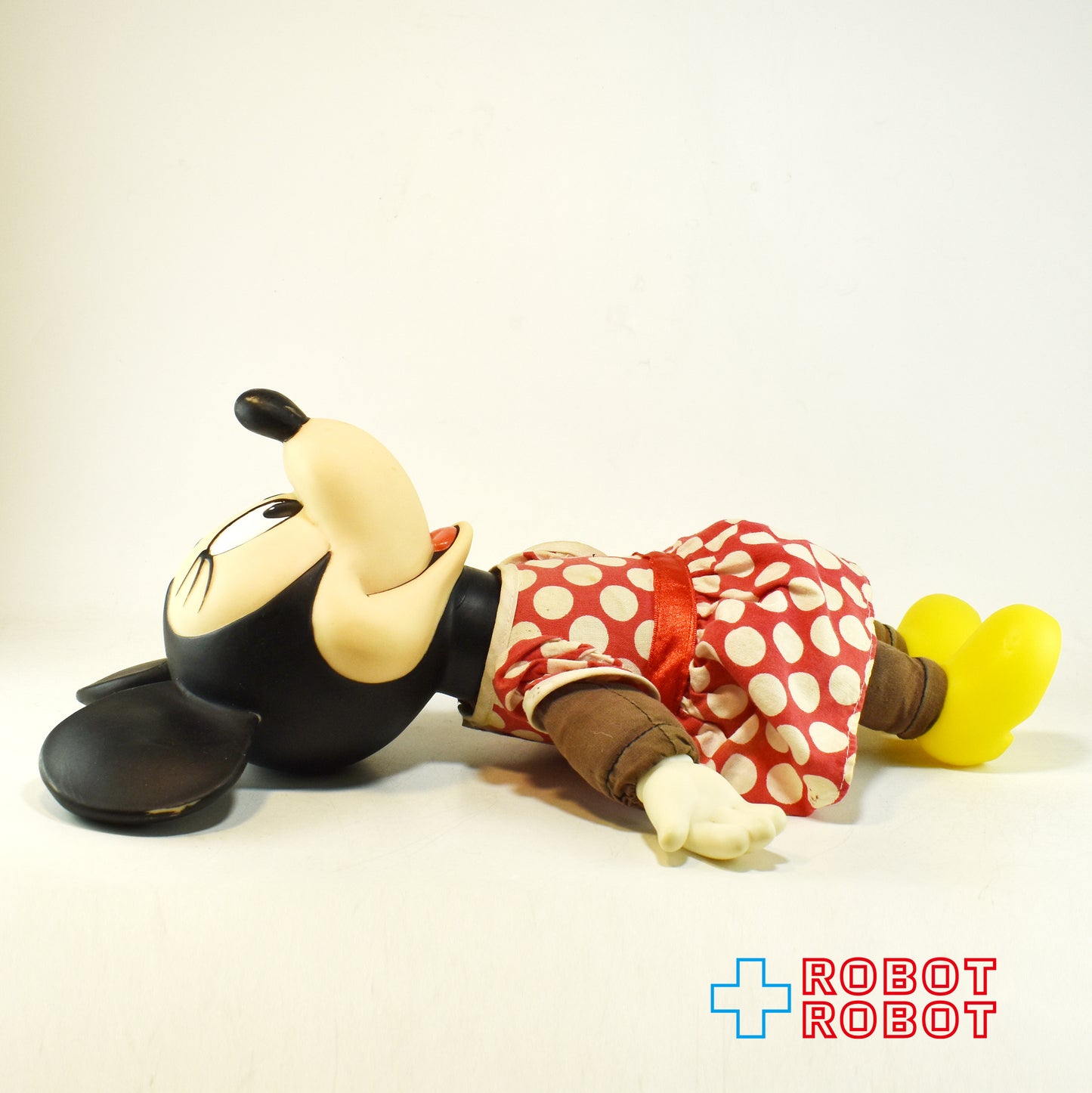ディズニー ミニーマウス ラバーフェイス ぬいぐるみ人形 ※難あり
