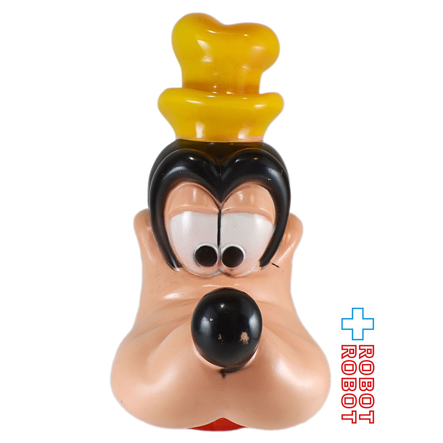 プレイパル ディズニー グーフィー ヘッド ソフビ貯金箱 底蓋欠