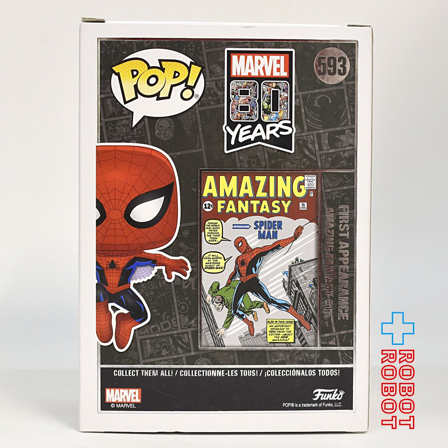 ファンコ POP! 593 マーベル 80周年 スパイダーマン 開封箱付