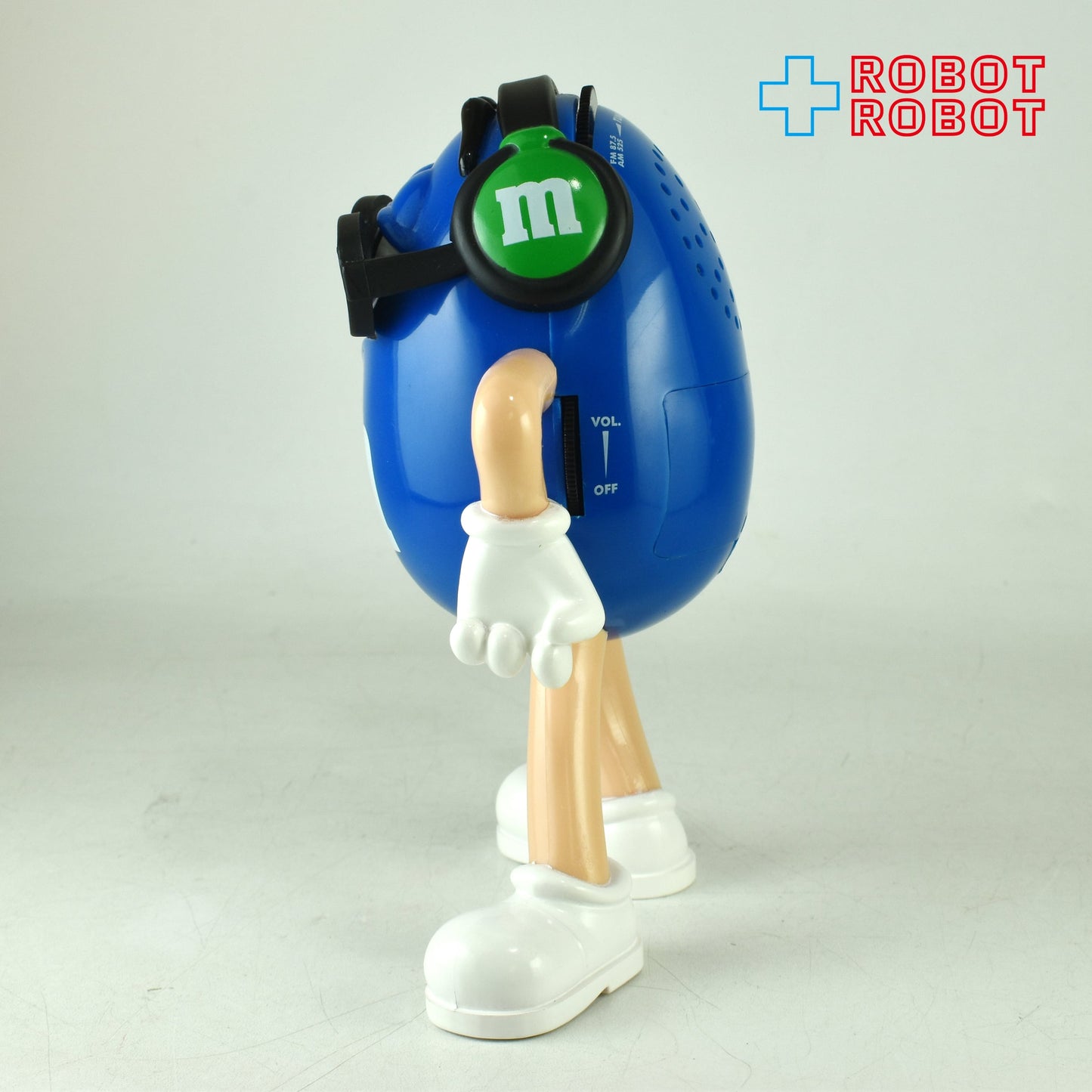 M&M's エムアンドエムズ コレクターシリーズ ブルー キャラクターラジオ フィギュア ヘッドフォン 箱付き