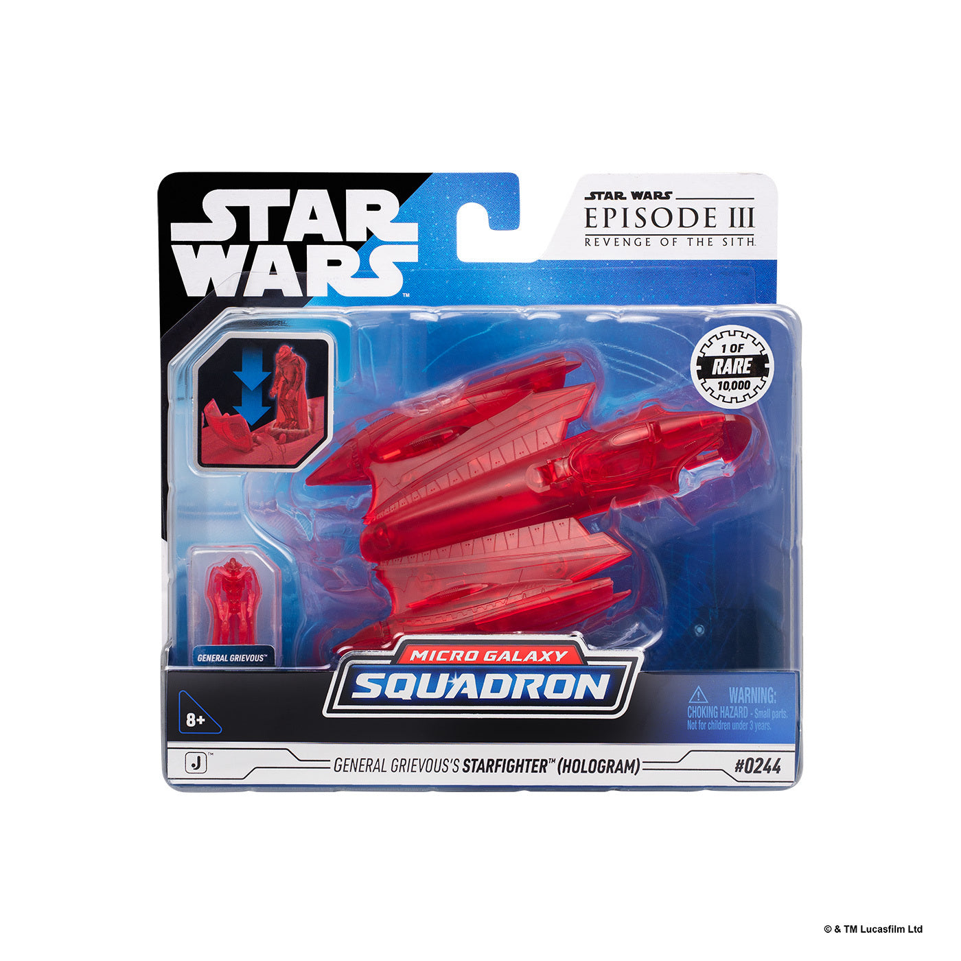 スター・ウォーズ マイクロ・ギャラクシー スターファイター・クラス シリーズ12 グリーヴァス将軍のスターファイター (ホログラム) 国内版 未開封