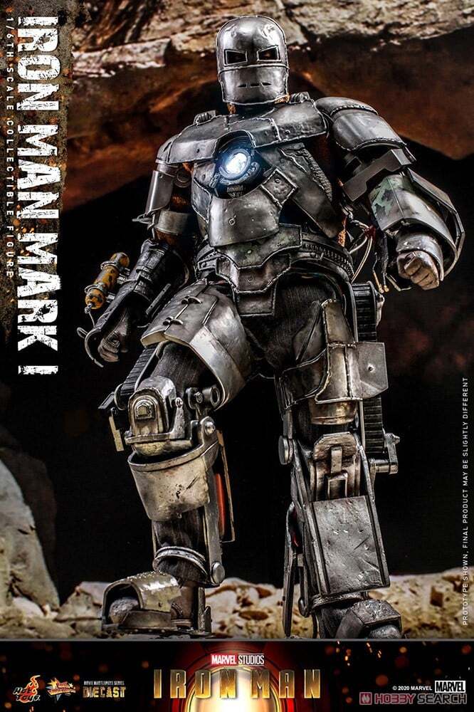 欠品あり：ホットトイズ ムービー・マスターピース MMS168 アイアンマン / アイアンマン マーク1 (2.0) 1/6 アクションフィギュア 開封箱入