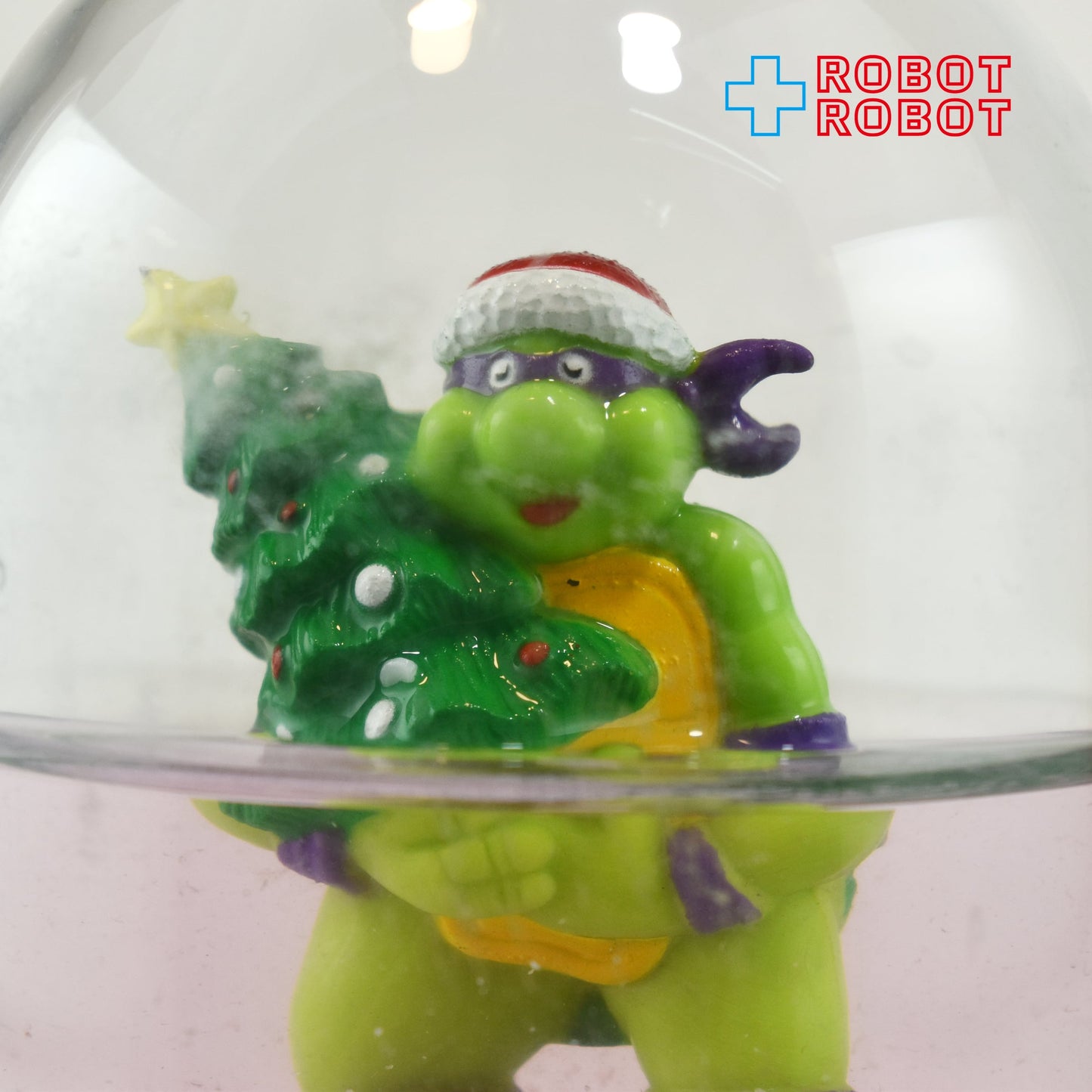 TMNT ティーンエイジ・ミュータント・ニンジャ・タートルズ ドナテロ クリスマス スノードーム 1990 開封箱付き