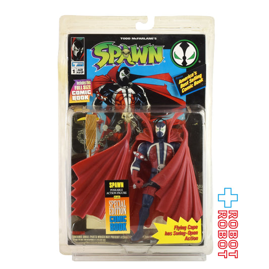 マクファーレン・トイズ SPAWN シリーズ 1 スポーン w/ コミックブック アクションフィギュア 未開封