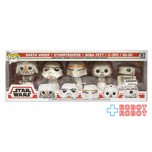 ファンコ POP! スター・ウォーズ スノーマンシリーズ ダース・ベイダー/ストームトルーパー/ボバ・フェット/C-3PO/R2-D2 5パック 箱入未開封