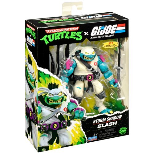プレイメイツ ティーンエイジ・ミュータント・ニンジャ・タートルズ TMNT x G.I.ジョー スラッシュ as ストームシャドウ アクションフィギュア 未開封