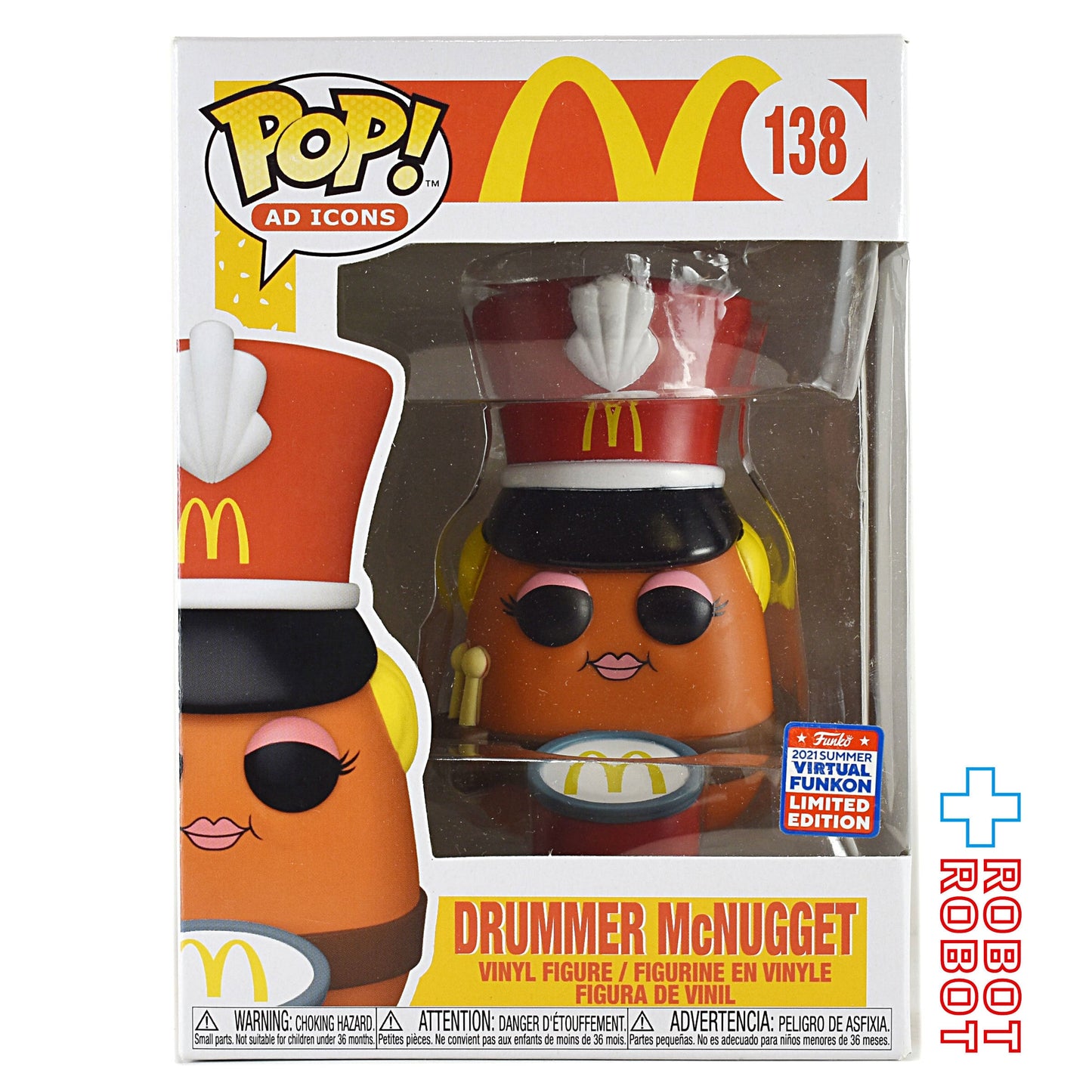 ファンコ POP! ADアイコンズ 138 ドラマー マックナゲット マクドナルド ビニールフィギュア 箱入 2021 サマーヴァーチャルファンコン限定