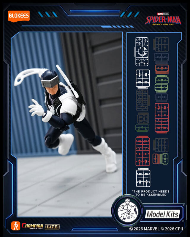 ブロッキーズ マーベル スパイダーマン ブランド・ニュー・デイ チャンピオンクラス・ライト バージョン 01 モデルキット 未開封
