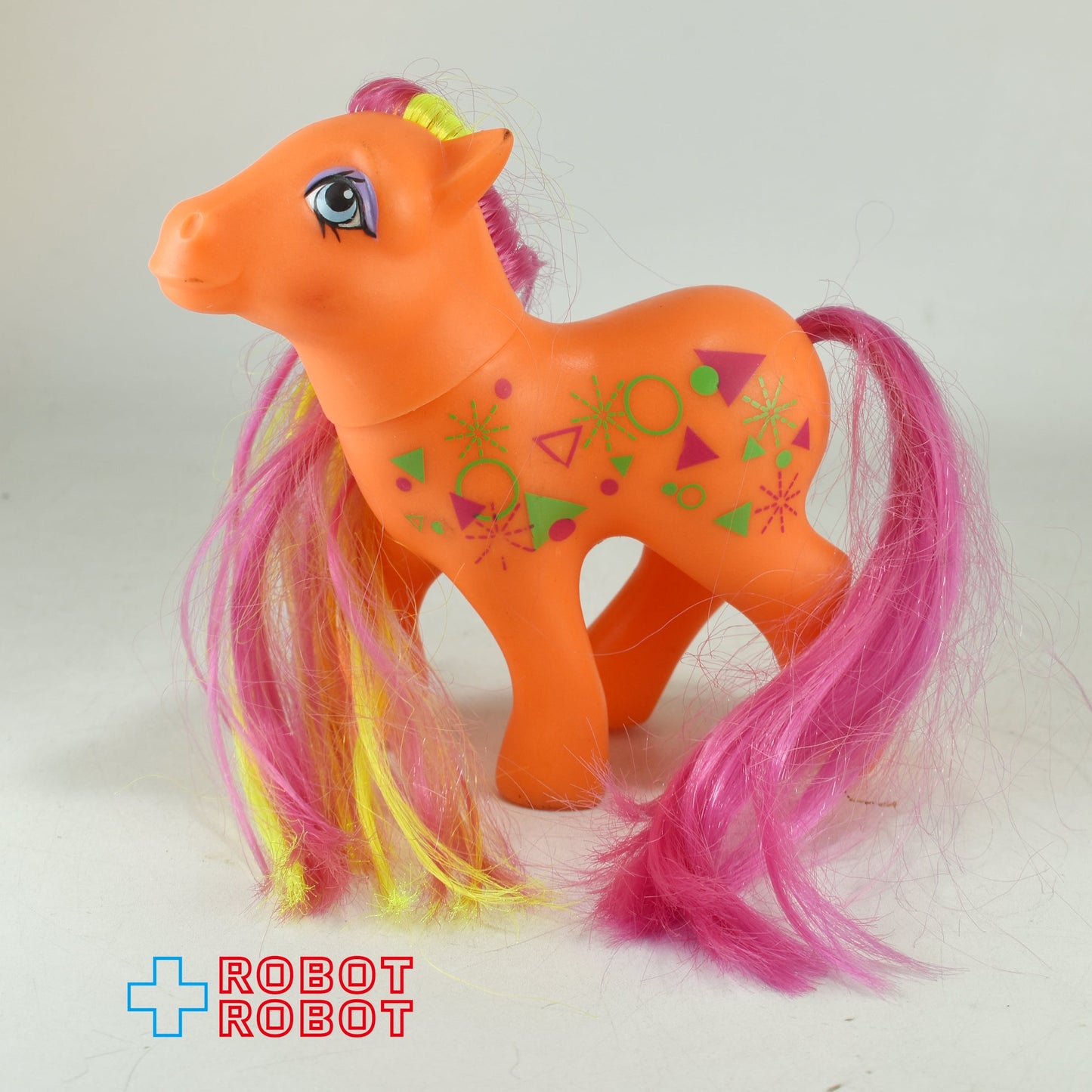 マイリトルポニー G1 ハーフノート 幾何学模様 オレンジ 1984