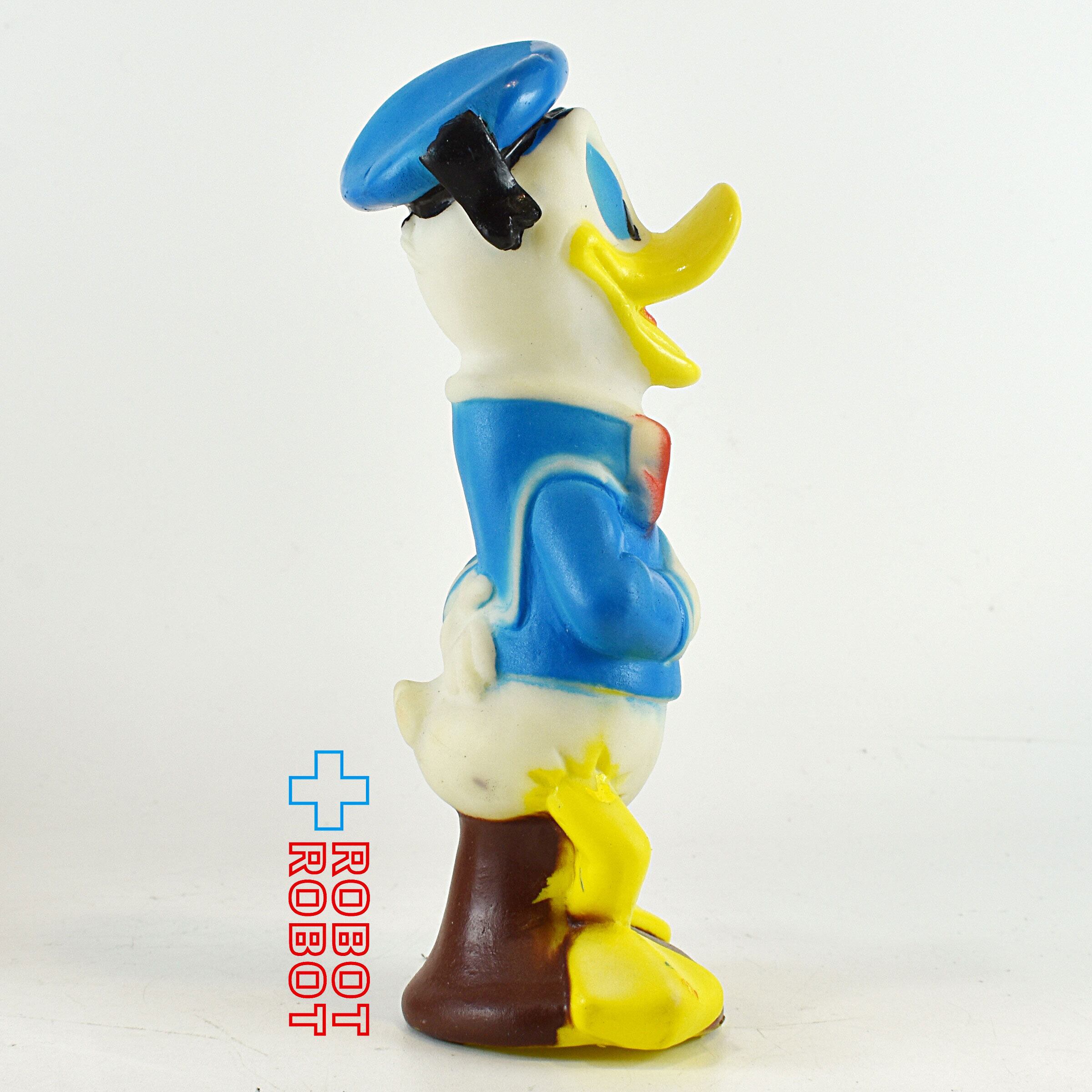 ドナルドダック　フィギュア　香港ディズニー ディズニー ドナルドダック 茶色椅子 スクイーク ラバードール