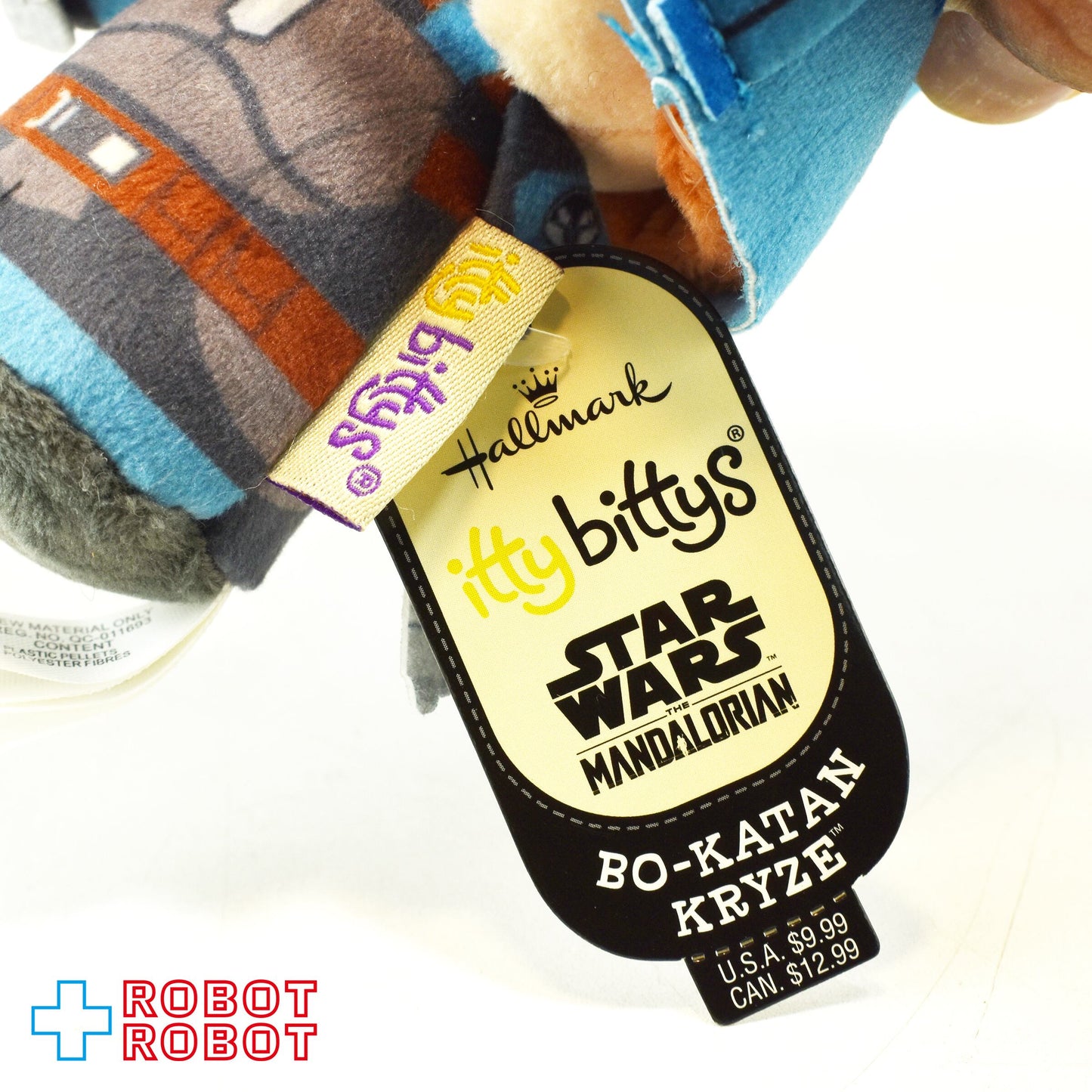 ホールマーク スター・ウォーズ マンダロリアン ボ=カターン・クライズ itty bittys ぬいぐるみ 紙タグ付き
