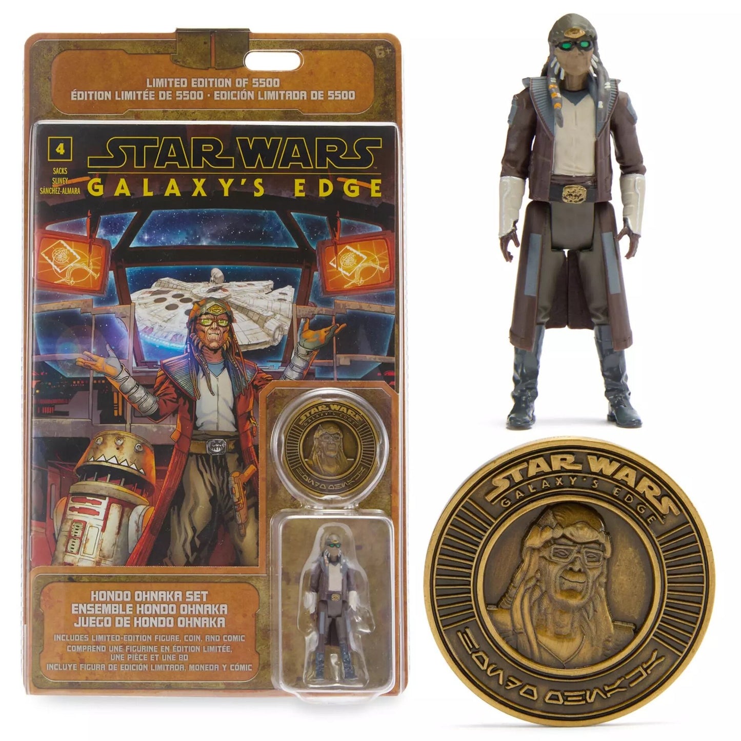 スター・ウォーズ ギャラクシーズ・エッジ ホンドー・オナカー アクションフィギュア,コミックブック,コイン セット 未開封