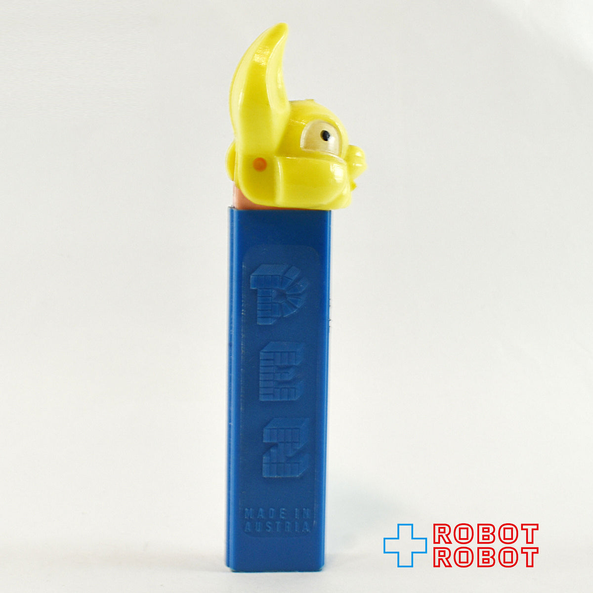 PEZ ファット・イヤー・バニー 黄色 足なし 青ステム