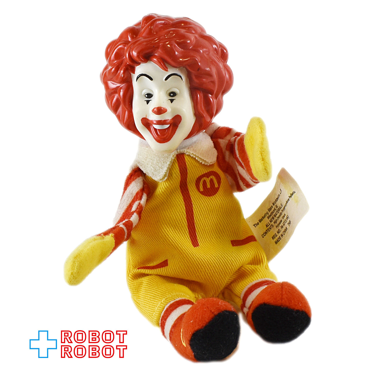マクドナルド ロナルド ミニプラッシュ指人形 ワールドチルドレンズデイ ハッピーミールトイ 2002 紙タグ付