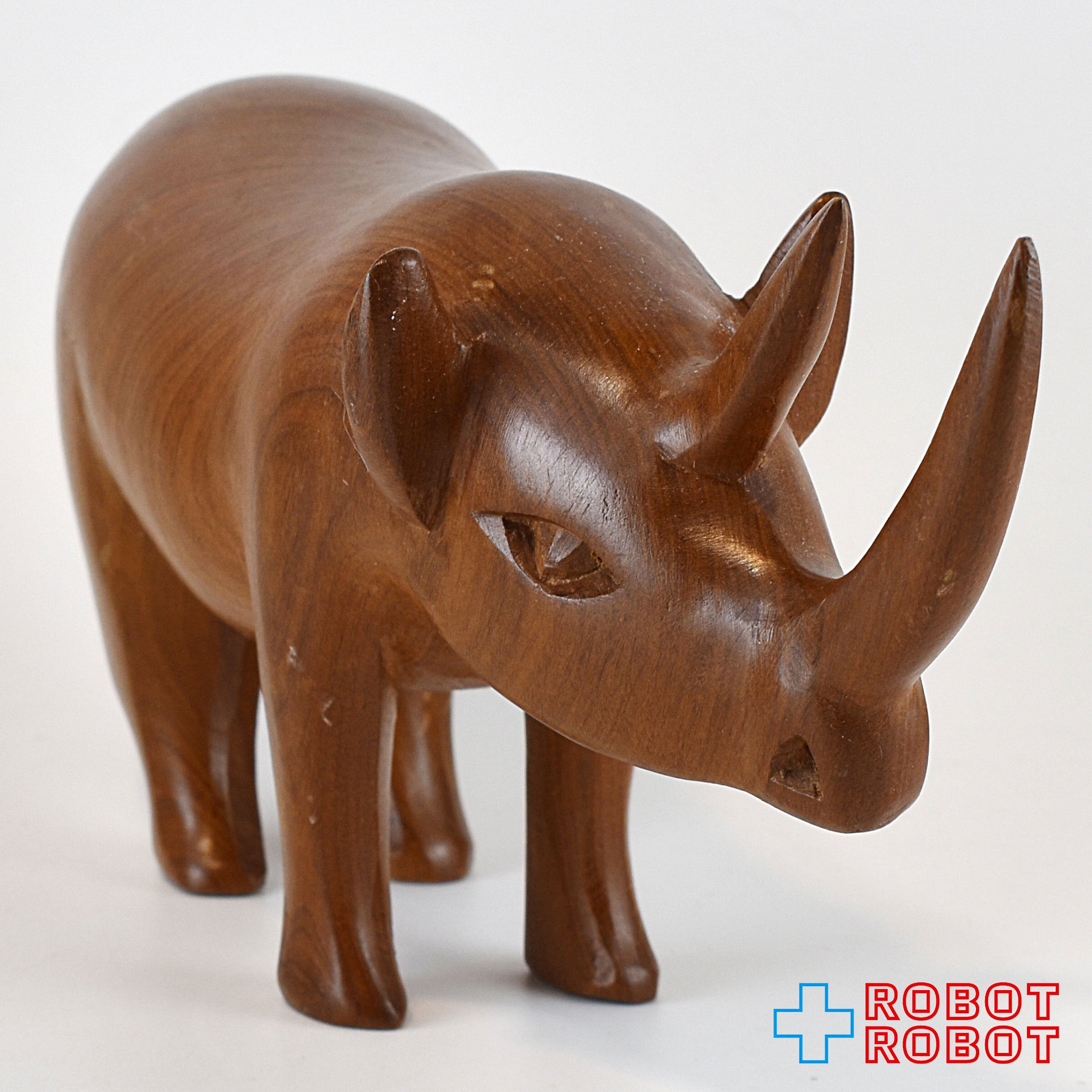 サイ 犀 木彫り置物 – ROBOTROBOT