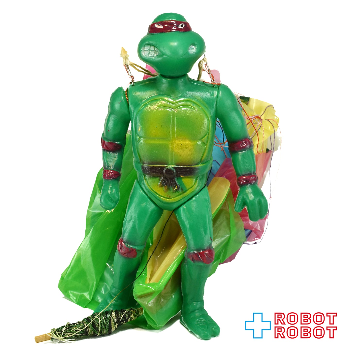 KO タートルズ TMNT ラファエロ パラシュート付き ポリ製アクションフィギュア
