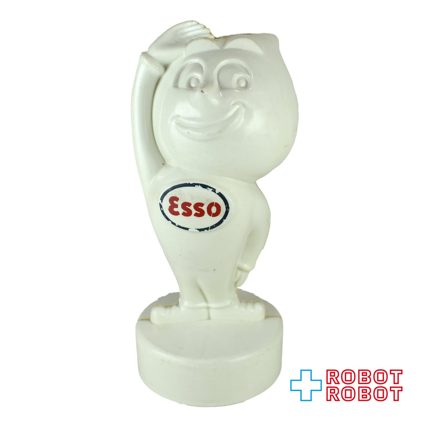 ESSO エッソ オイルドロップ 白 プラスチック貯金箱