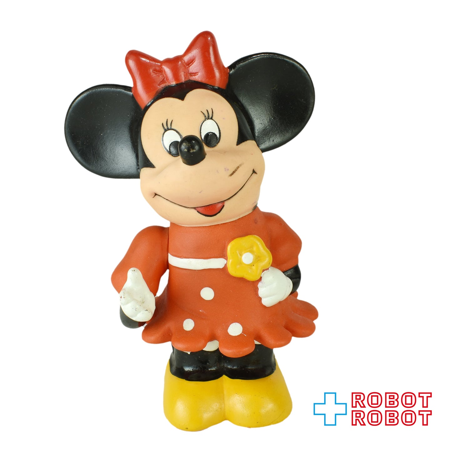 ミニーマウス 花持ち ソフビ貯金箱 香港