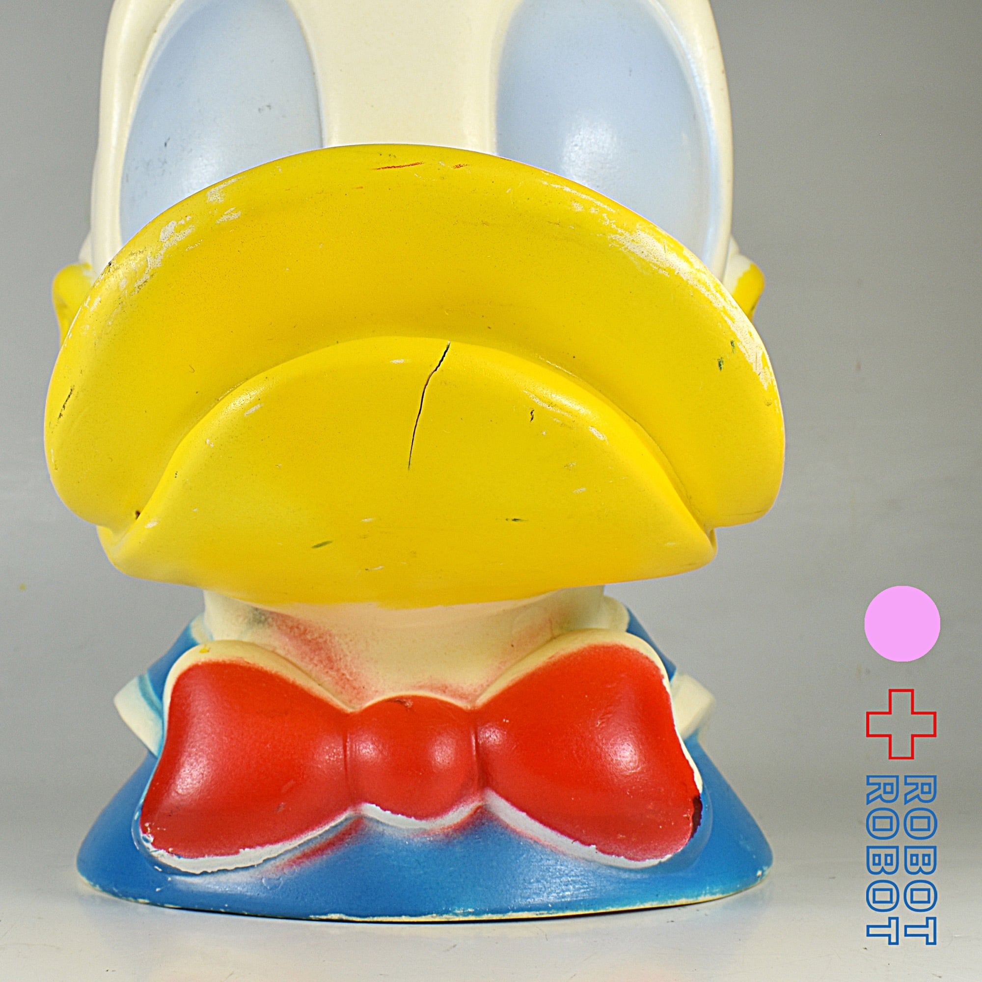 プレイパル ディズニー ドナルドダック ヘッド ソフビ貯金箱 ※難