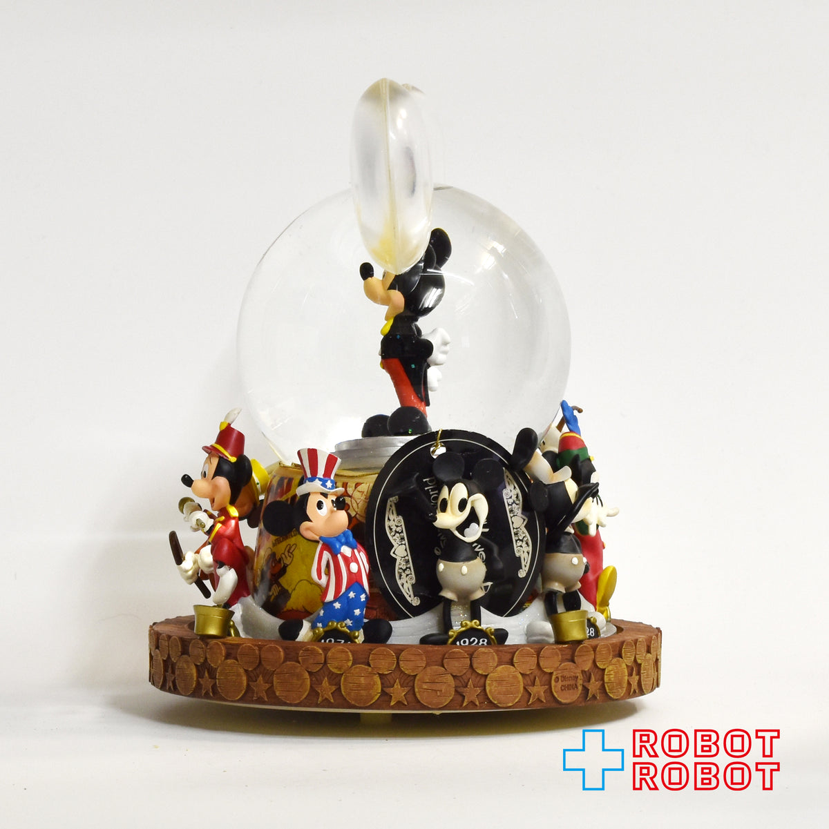 WDW ディズニー ミッキーマウス ミュージカル ムーブメント オルゴール スノーグローブ スタチュー フィギュア 箱入 ※難有り