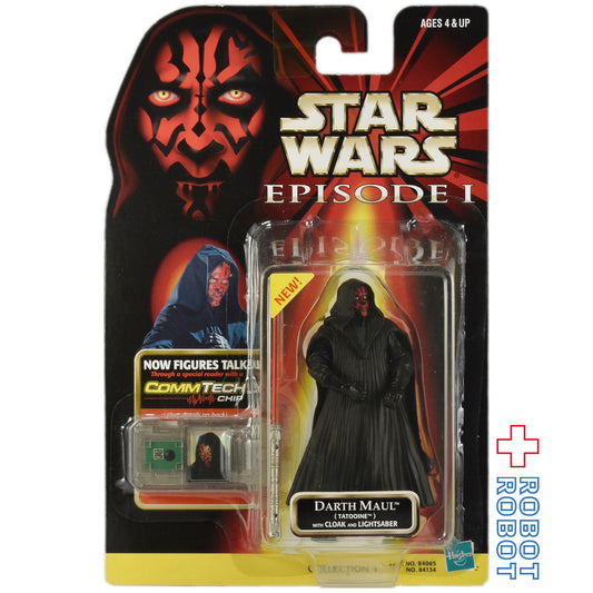 ※台紙にかなりのシワ：スター・ウォーズ EP1 コムテック ダース・モール タトゥイーン 3.75インチ アクションフィギュア 国内版 未開封