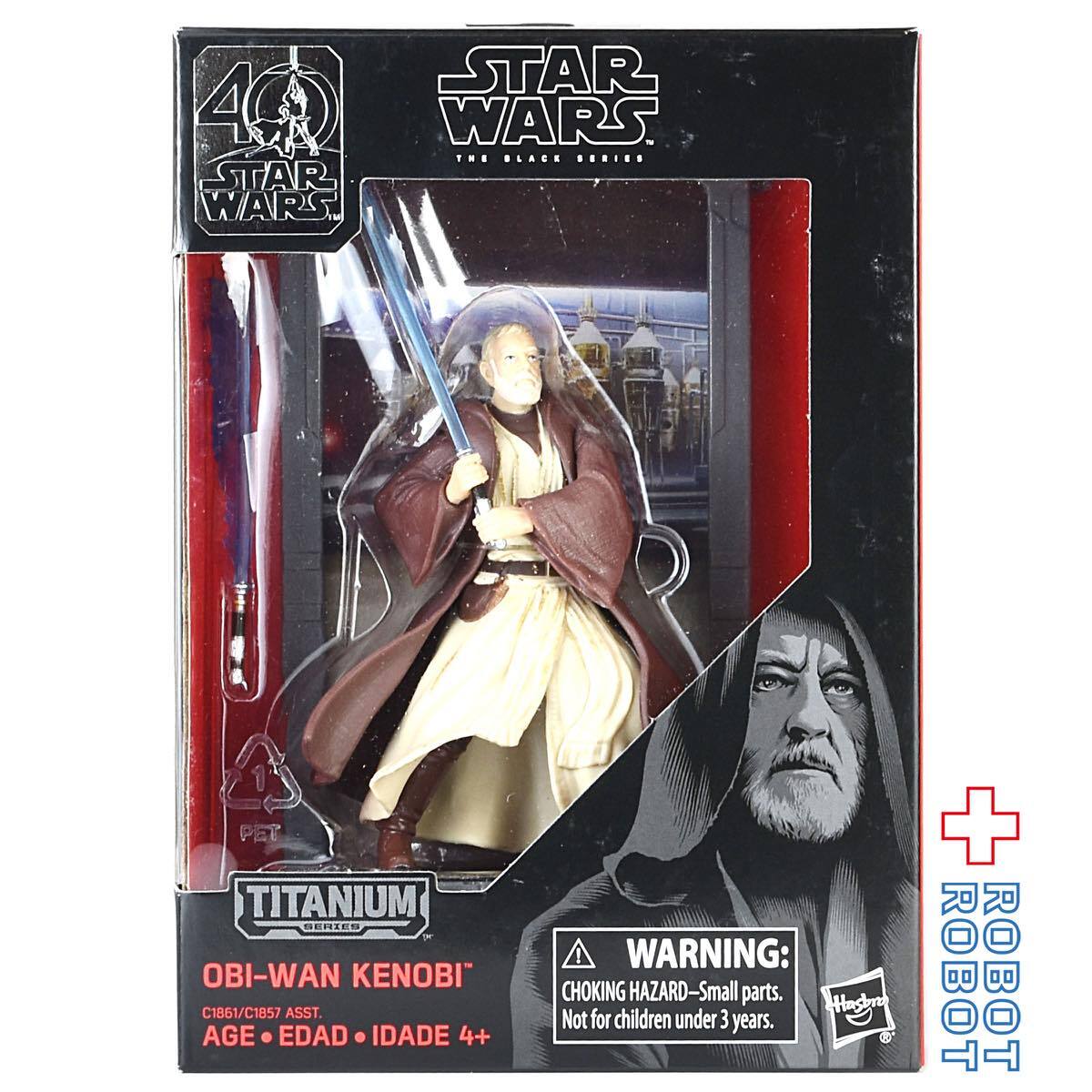 スター・ウォーズ ブラックシリーズ 40周年記念版 オビ＝ワン・ケノービ 3.75インチ タイタニウム フィギュア