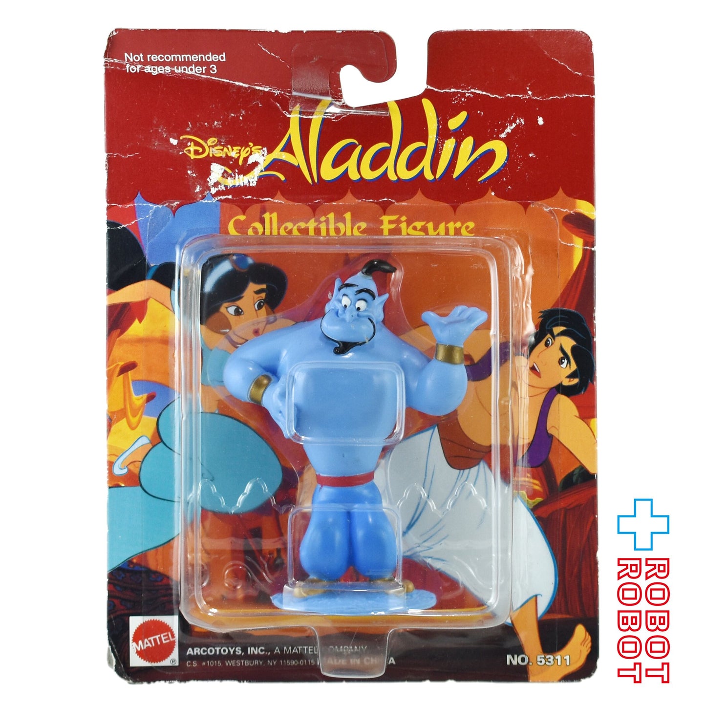 マテル ディズニー アラジン ジーニー コレクティブル フィギュア 1992 未開封