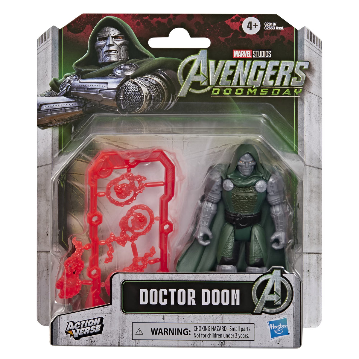 ハズブロ マーベル アベンジャーズ ドゥームズ・デイ アクションバース ドクター・ドゥーム 4.5インチ アクションフィギュア 未開封