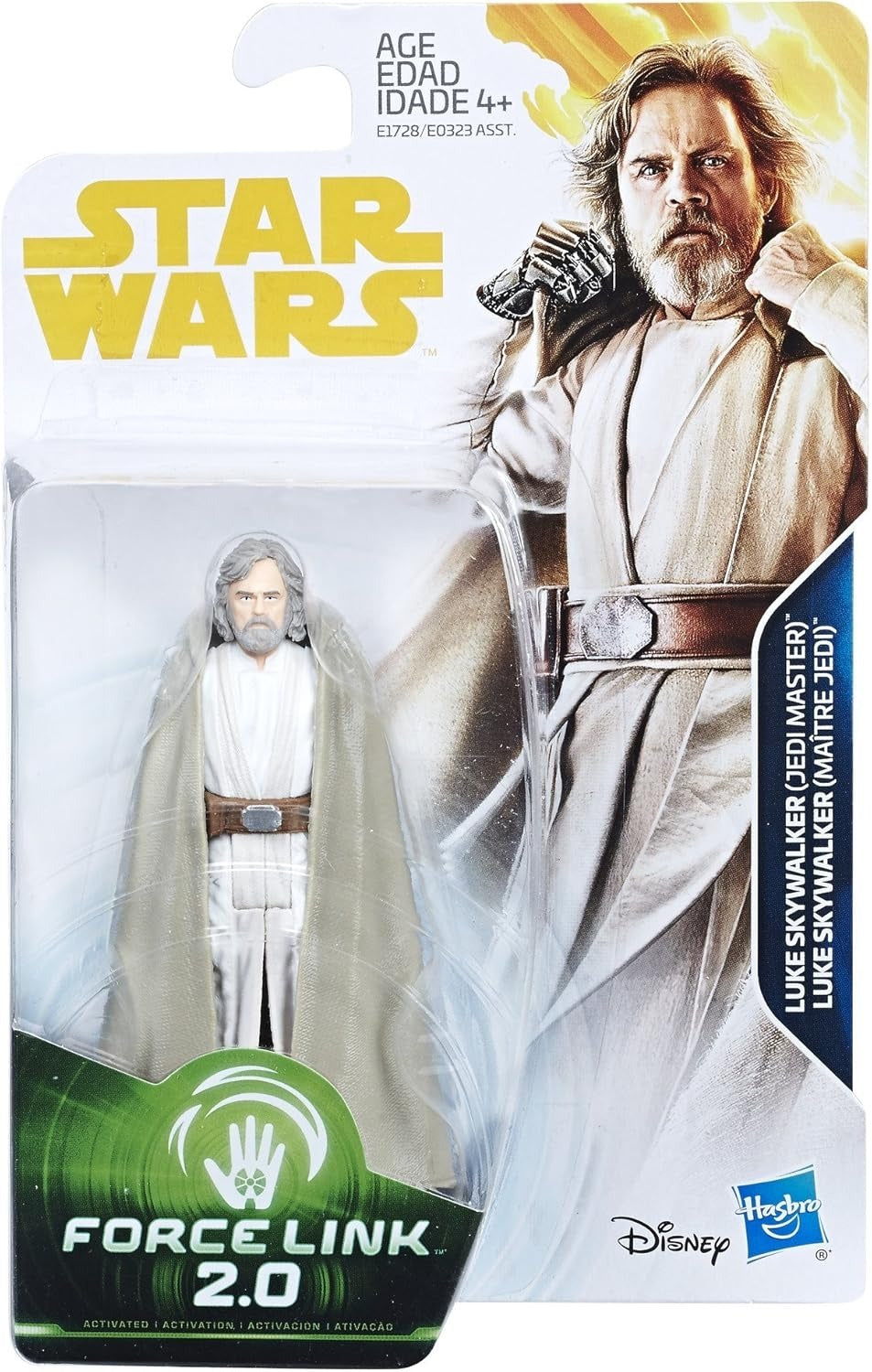 スター・ウォーズ フォースリンク2.0 ルーク・スカイウォーカー(ジェダイ マスター) [TLJ] 3.75インチ アクションフィギュア US版 未開封