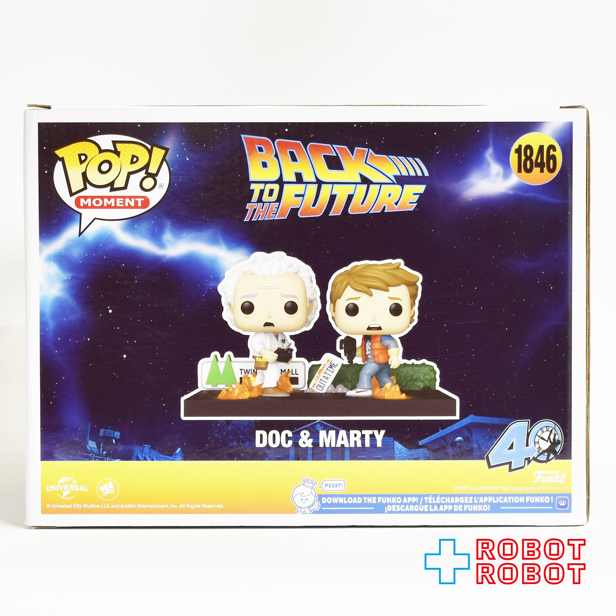 ファンコ POP! バック・トゥ・ザ・フューチャー 1846 マーティ・マクフライ＆ ドク 箱入