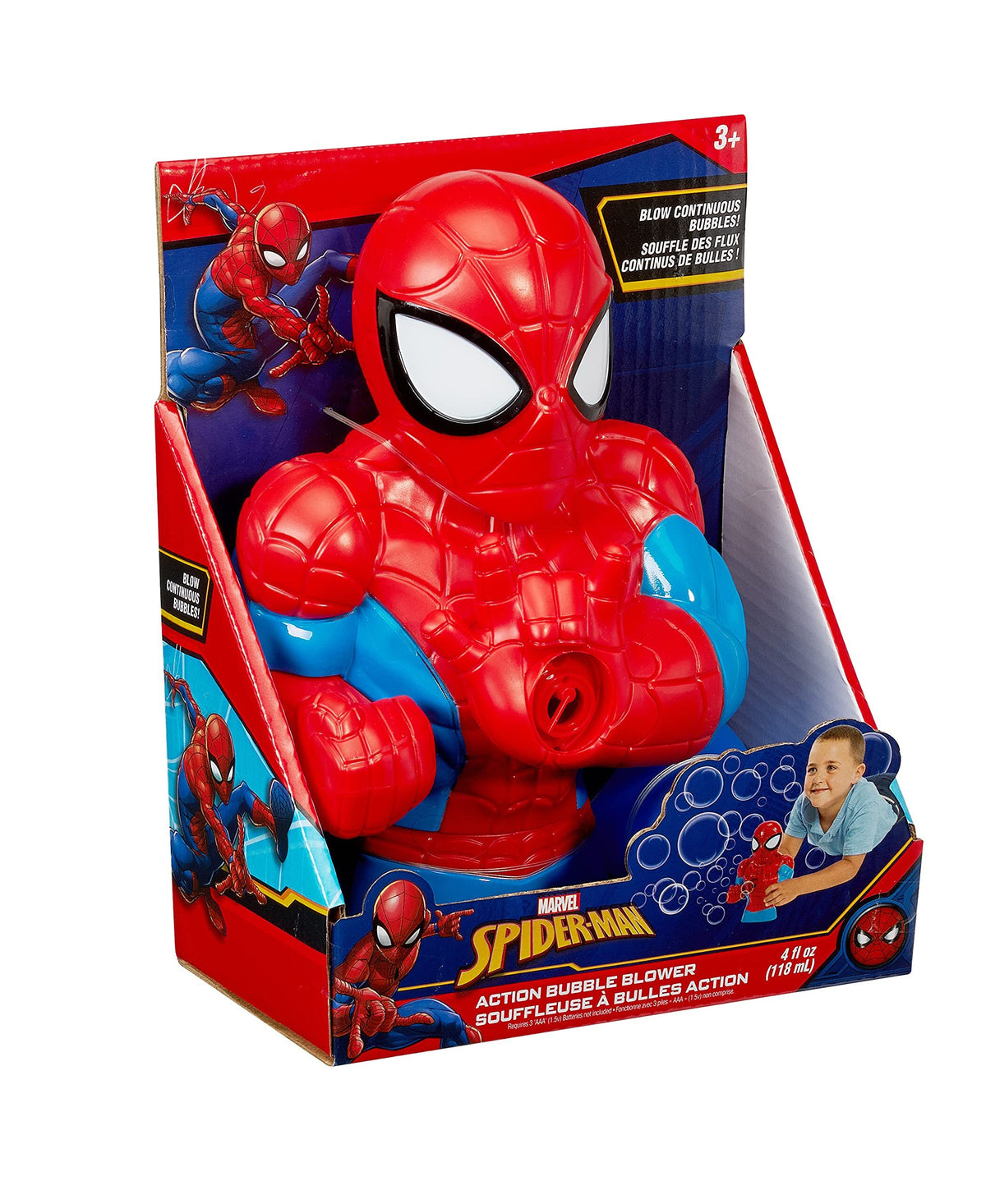 マーベル スパイダーマン アクションバブルブロワーマシン バブルソリューション付き 未開封
